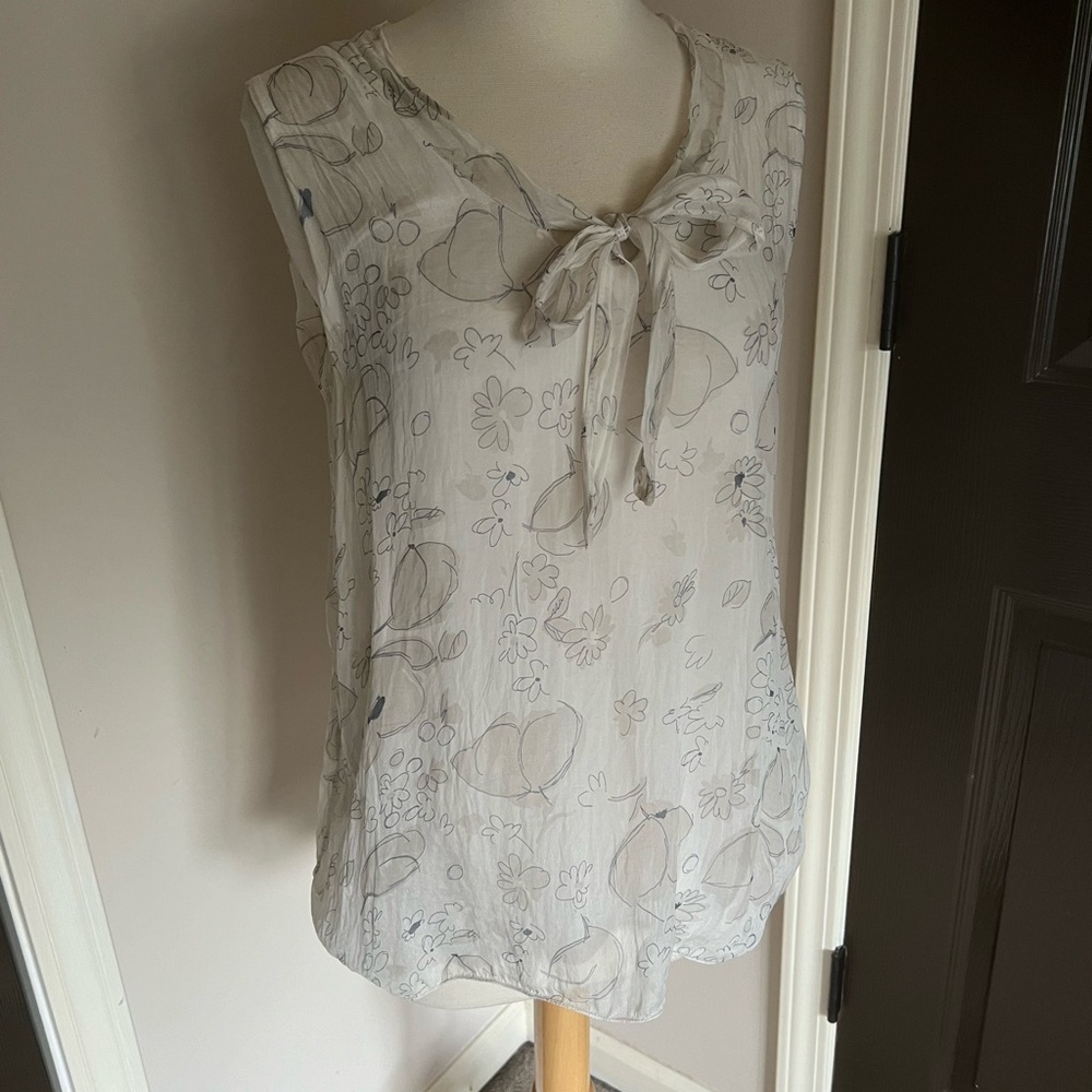 Carla contó Italian silk blouse L